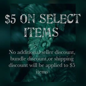 $5 on selected items